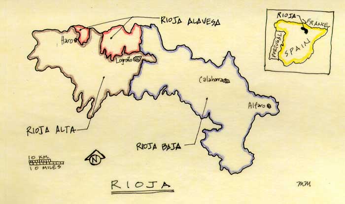 Map of Rioja.